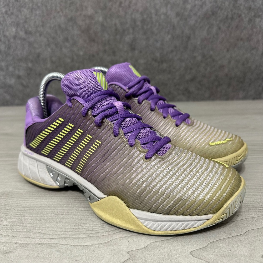K-Swiss Hypercourt‎ Express 2 Womens 8 Purple Tennis Shoes 96613-464-M Low Top